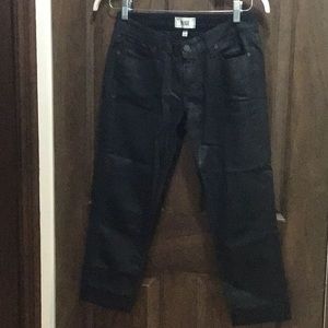 Paige black coated jimmy jimmy jeans